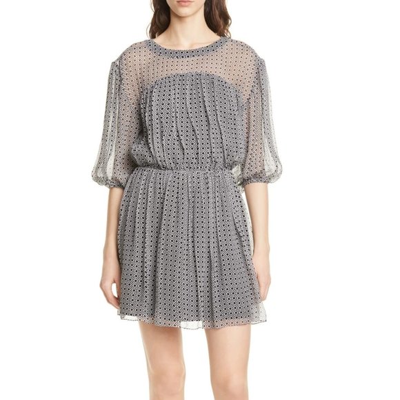 Joie Dresses & Skirts - NWT $378 Joie Andora Geo Print Silk Chiffon Dress